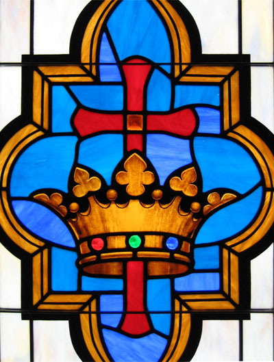 Stair landing window detail
