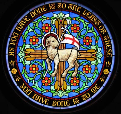 Tim McClure -- "Agnus Dei" window