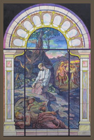 Preliminary concept drawing for Jesus in Gethsemane