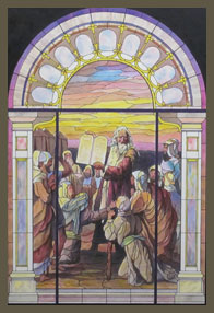 Preliminary concept drawing for Moses and the Commandments