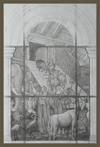 Preliminary concept drawing for Noah's Ark