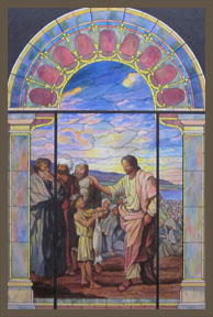 Preliminary concept drawing for The Feeding of the Five Thousand